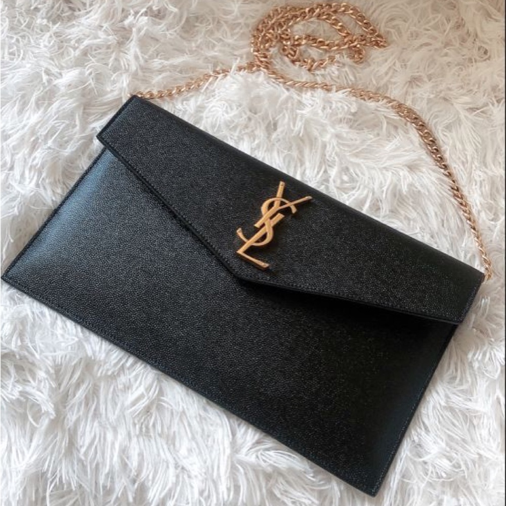 Authentic Ysl Uptown Pouch With Insert & Purse Ch… - image 2